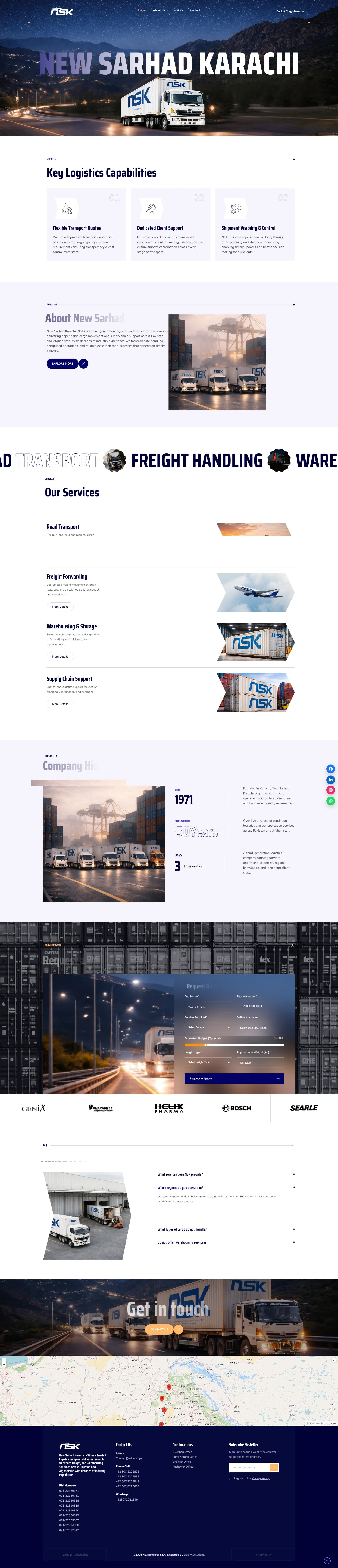 NSK Logistics - Freight & Transport - Dazzle Tech